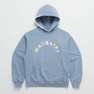 Madhappy Pastels French Terry Hoodie Unisex Cotton Small Blue NEW